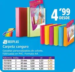 Folder IBERPLAS Carpeta canguro oferta