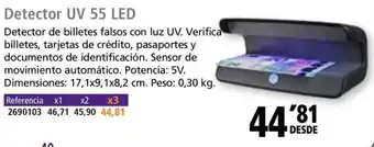 Folder Detector UV 55 LED oferta
