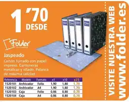 Folder FOLDER Jaspeado oferta