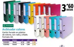 Folder EXACOMPTA Archivador colores oferta