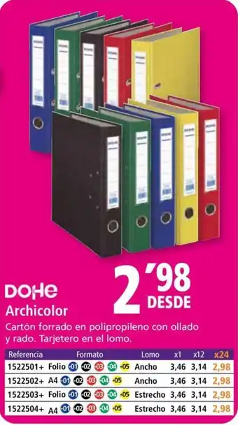 Folder DOHE Archicolor oferta