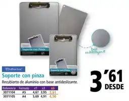 Folder Soporte con pinza oferta