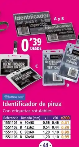 Folder Identificador de pinza oferta