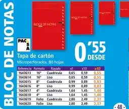 Folder Tapa de cartón oferta