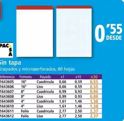 Folder Sin tapa oferta