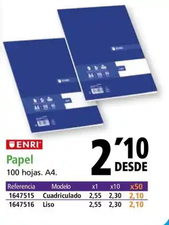 Folder ENRI Papel oferta