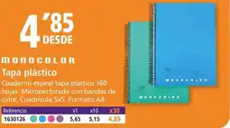 Folder MONOCOLOR Tapa plástico oferta