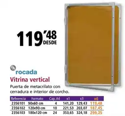Folder ROCADA Vitrina vertical oferta