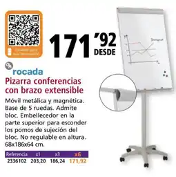 Folder ROCADA Pizarra conferencias con brazo extensible oferta