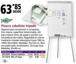 Folder FAIBO Pizarra caballete trípode oferta