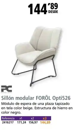 Folder Sillón modular foröl opti526 oferta