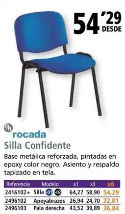 Folder ROCADA Silla Confidente oferta