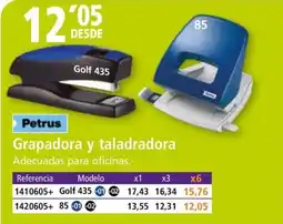 Folder PETRUS Grapadora y taladradora oferta