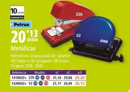 Folder PETRUS Metálicas oferta
