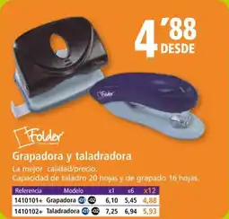 Folder FOLDER Grapadora y taladradora oferta
