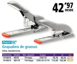 Folder RAPID Grapadora de gruesos oferta