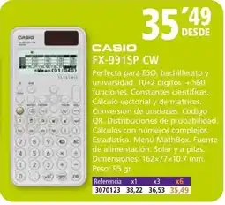 Folder CASIO FX-991SP CW oferta