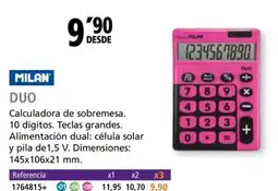 Folder MILAN Duo Calculadora de sobremesa oferta
