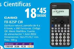 Folder CASIO FX-82SP CW oferta