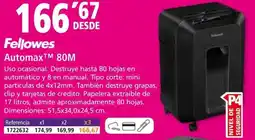 Folder FELLOWES AutomaxTM 80M oferta