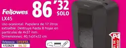 Folder FELLOWES LX45 oferta