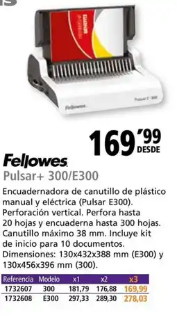 Folder FELLOWES Pulsar+ 300/E300 oferta