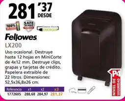 Folder FELLOWES LX200 oferta