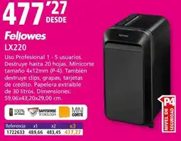 Folder FELLOWES LX220 oferta