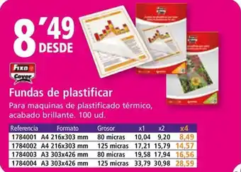 Folder Fundas de plastificar oferta