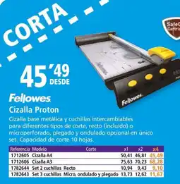 Folder FELLOWES Cizalla Proton oferta