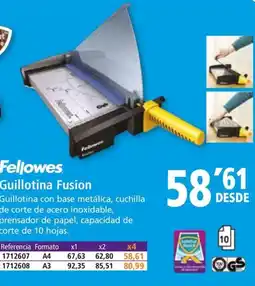 Folder FELLOWES Guillotina Fusion oferta