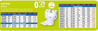 Folder KORES Rollos oferta
