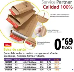 Folder Bolsa de cartón oferta