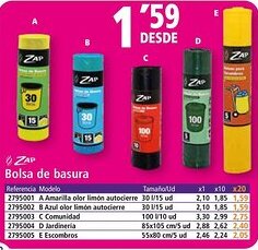 Folder ZAP Bolsa de basura oferta