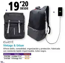Folder EWENT Vintage & Urban oferta