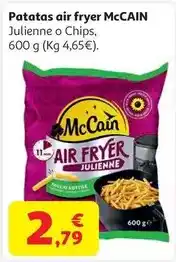 Alcampo Patata airfryer julienne mccain 600gr oferta