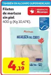 Alcampo Auchan - filetes de merluza sin piel oferta