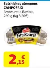 Alcampo Salchicha bratwurst campofrio 260g oferta