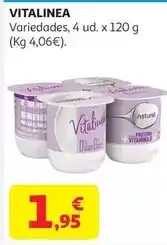 Alcampo Desn.natural s/azu.añad.vitalinea 4x120g oferta