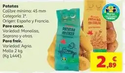 Alcampo Patata cocer clb auchan malla 2kg oferta