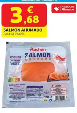 Alcampo Auchan - salmón ahumado oferta