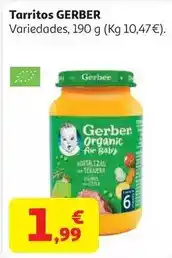 Alcampo Tarrito ternera con hortalizas bio gerber 190g oferta