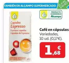 Alcampo Alcampo - café en cápsulas oferta