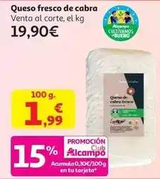 Alcampo Queso fresco de cabra oferta