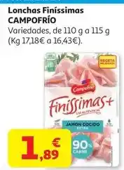 Alcampo Pechuga de pavo finissimas campofrio lonchas 110g oferta