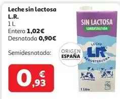 Alcampo Leche s/lactosa entera lr 1l oferta
