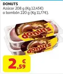 Alcampo Donuts glace 4 uds 208 g oferta