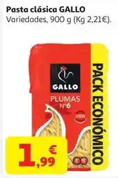 Alcampo Pasta plumas 6 gallo 900 g oferta