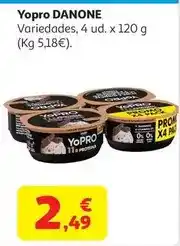 Alcampo Lf.proteina stracciat. s/azu.añad. yopro 4x120 gr oferta