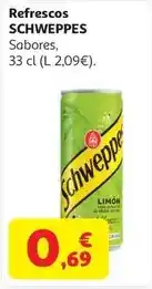 Alcampo Refresco limon original schweppes lata 33 cl oferta